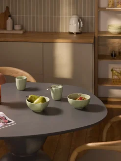 Tazas de porcelana con relieves Sali, 4 uds.