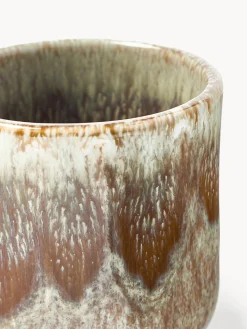 Tazas espresso artesanales con esmalte reactivo Danza, 4 uds.