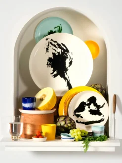 Tazas espresso con esmalte reactivo, 4 uds.