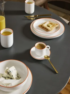 Tazas espresso con platitos de porcelana Facile, 2 uds.