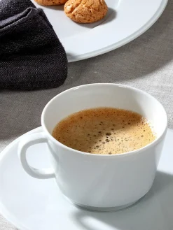 Tazas pequeñas con platitos de porcelana artesanales Vitruv, 2 uds.