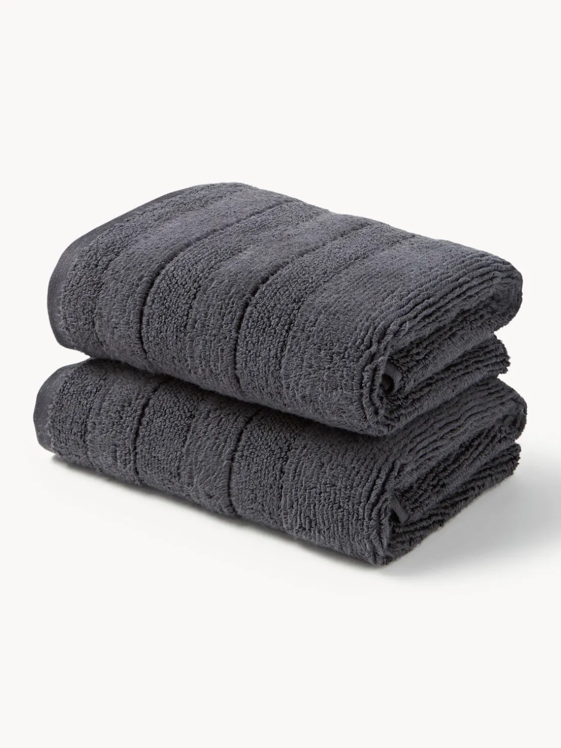 Toalla con borde a rayas Luxe, tamaños diferentes