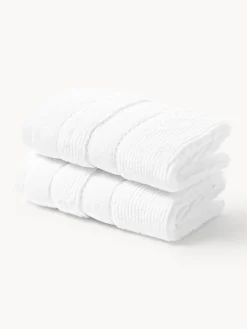 Toalla con borde a rayas Luxe, tamaños diferentes