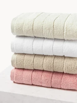 Toalla con borde a rayas Luxe, tamaños diferentes