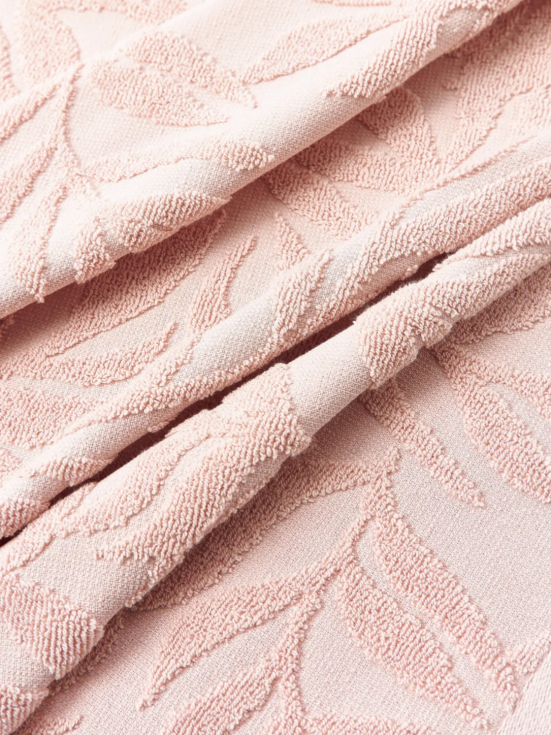 Toallas de algodón con relieves Leaf, tamaños diferentes