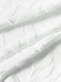 Toallas de algodón con relieves Leaf, tamaños diferentes