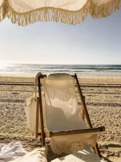 Tumbona plegable con flecos Sling