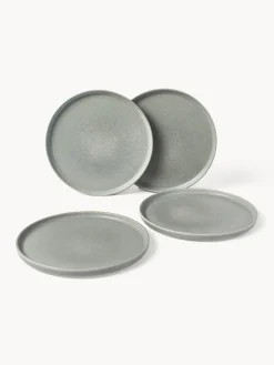 Vajilla artesanal con esmalte reactivo Pam, 4 comensales (12 pzas.)