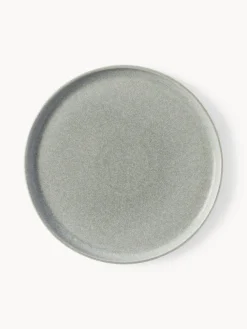 Vajilla artesanal con esmalte reactivo Pam, 4 comensales (12 pzas.)