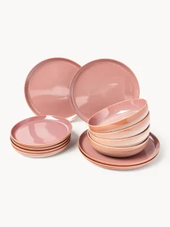 Vajilla con esmalte reactivo Havana, 4 comensales (12 pzas.)