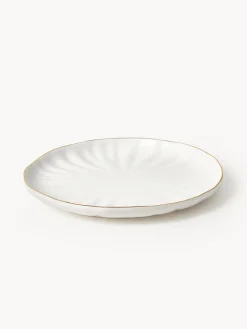 Vajilla de porcelana con relieves Sali, 4 comensales (12 pzas.)