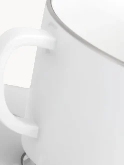 Vajilla de porcelana con borde platino pintado a mano Vitruv, 2 comensales (12 pzas.)