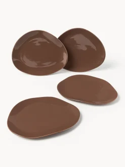 Vajilla de porcelana con forma orgánica Joana, 12 pzas.