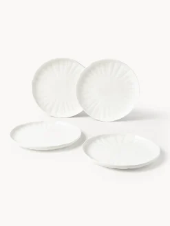Vajilla de porcelana con relieves Sali, 4 comensales (12 pzas.)