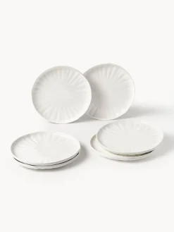 Vajilla de porcelana con relieves Sali, 6 comensales (30 pzas.)