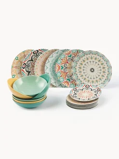 Vajilla de porcelana Sharm, 6 comensales (18 pzas.)