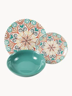 Vajilla de porcelana Sharm, 6 comensales (18 pzas.)