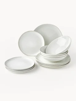 Vajilla esmaltado Gemma, 4 comensales (12 pzas.)