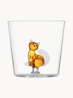 Vaso Amber Cat with White Tail