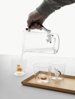 Vaso Amber Cat with White Tail