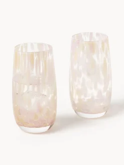 Vasos altos artesanales Yava, 4 uds.
