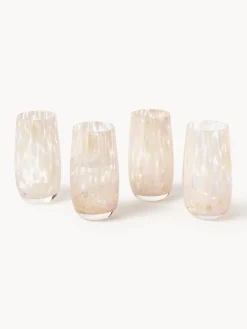 Vasos altos artesanales Yava, 4 uds.