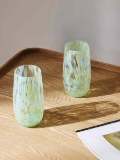 Vasos altos artesanales Yava, 4 uds.