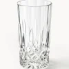 Vasos altos con relieve de cristal George, 4 uds.