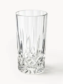 Vasos altos con relieve de cristal George, 4 uds.