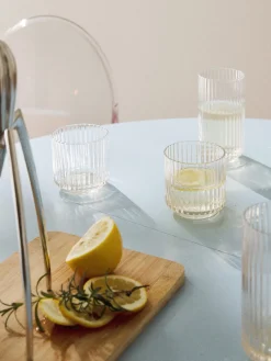 Vasos altos soplados Aleo, 4 uds.