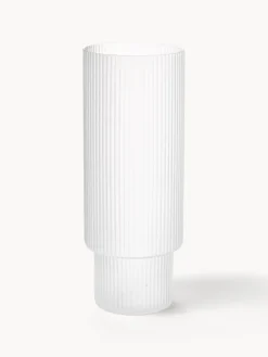 Vasos altos soplados con relieve Ripple, 4 uds.