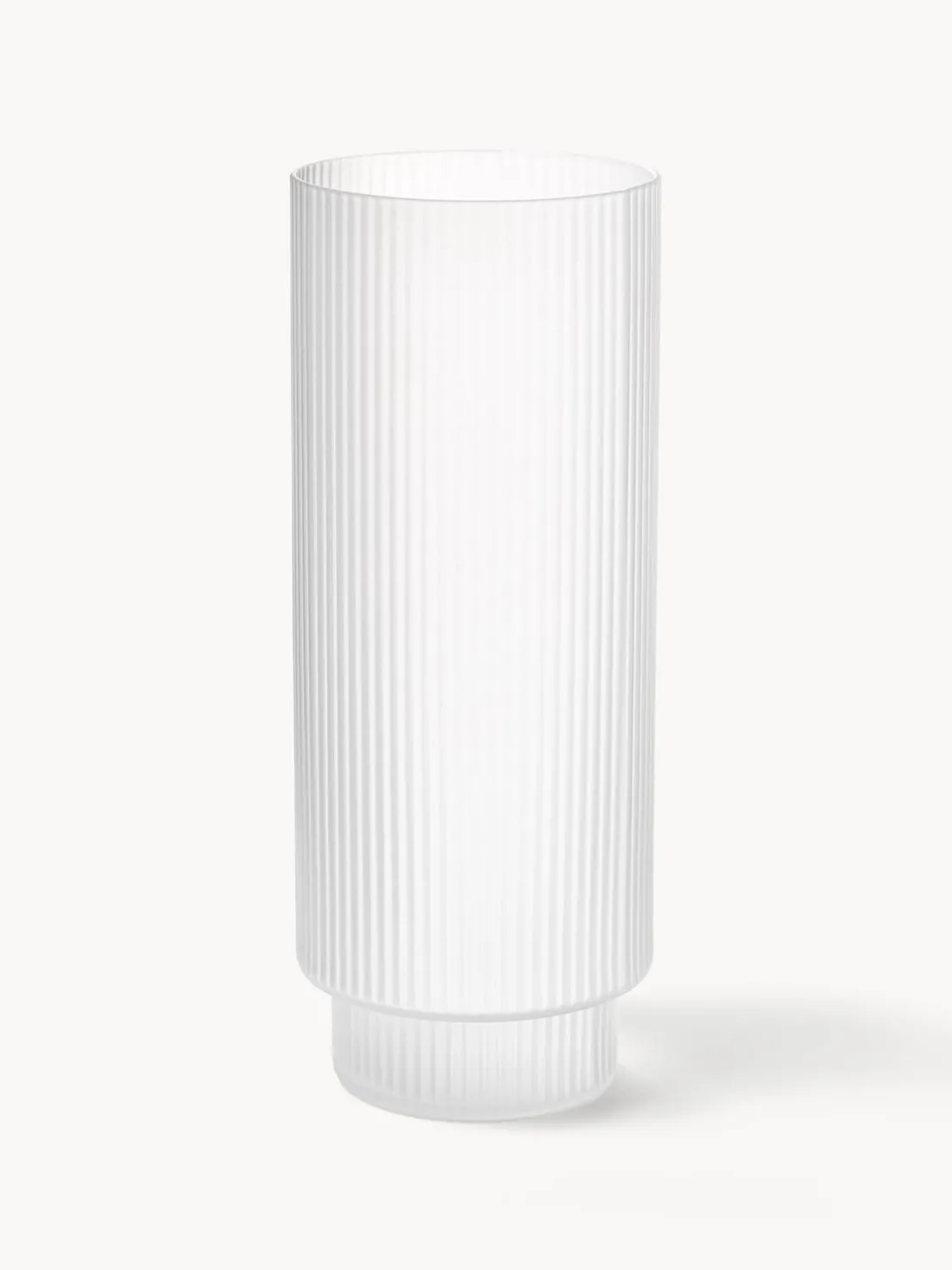 Vasos altos soplados con relieve Ripple, 4 uds.