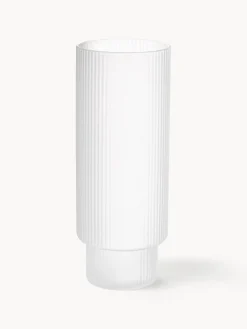 Vasos altos soplados con relieve Ripple, 4 uds.
