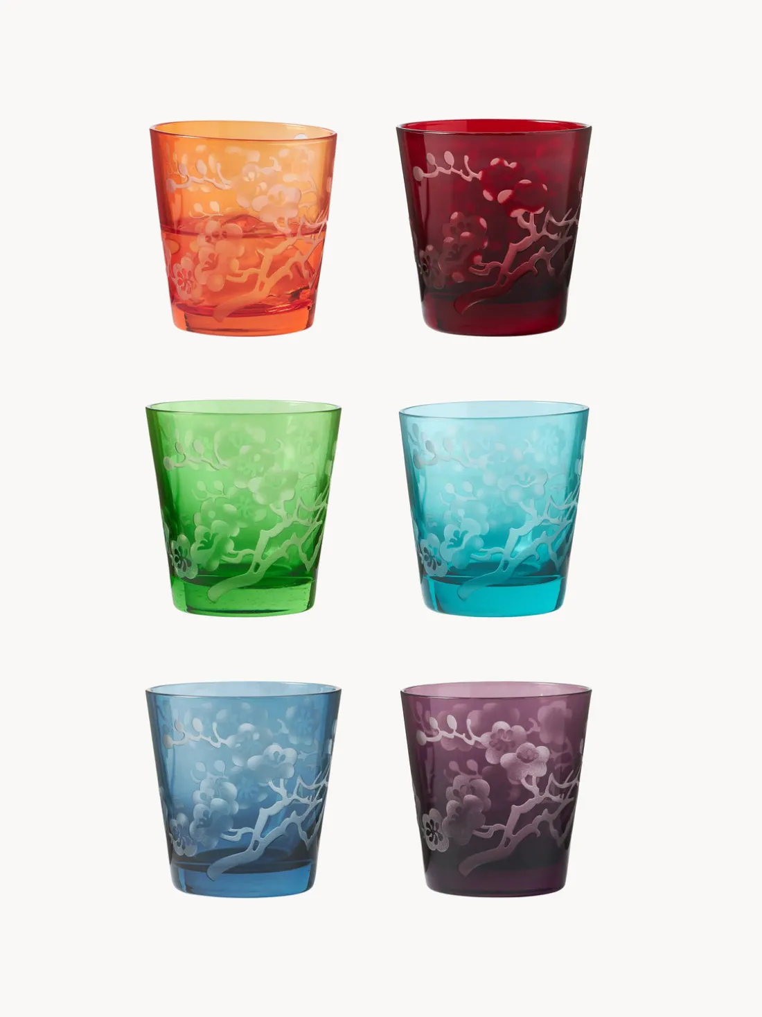 Vasos Bloom, 6 uds.