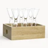Vasos chupito Semon, 6 uds., con caja de madera