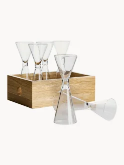 Vasos chupito Semon, 6 uds., con caja de madera