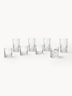 Vasos con relieves George, 8 uds.