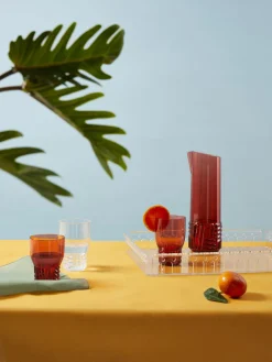 Vasos con relieves Trama, 4 uds.