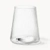 Vasos de agua artesanales con relieves Cami, 4 uds.