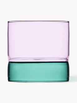 Vasos de agua artesanales Bamboo Groove, 2 uds.