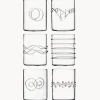 Vasos de agua artesanales Deco' Clear, 6 uds.