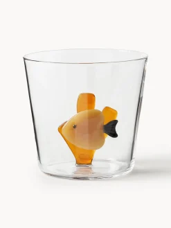 Vasos de agua artesanales Marine Garden, 6 uds.