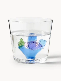 Vasos de agua artesanales Marine Garden, 6 uds.