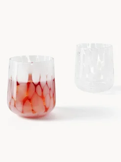 Vasos de agua artesanales con estampado de lunares Oakley, 4 uds.