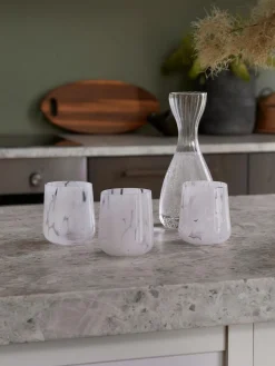 Vasos de agua artesanales con estampado de lunares Oakley, 4 uds.