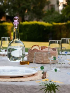 Vasos de agua artesanales soplados de vidrio borosilicato Bilia, 6 uds.