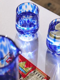 Vasos de agua artesanales con estampado de lunares Oakley, 4 uds.