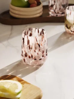 Vasos de agua artesanales con estampado de lunares Oakley, 4 uds.