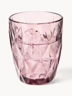 Vasos de agua con patrón texturizado Colorado, 4 uds.