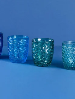 Vasos de agua con relieve Bicchieri, 6 uds.